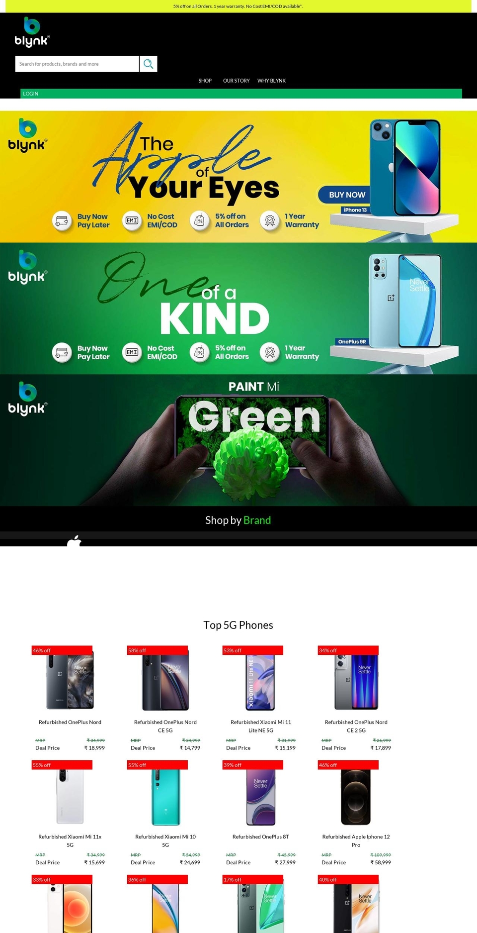 buyblynk.com shopify website screenshot