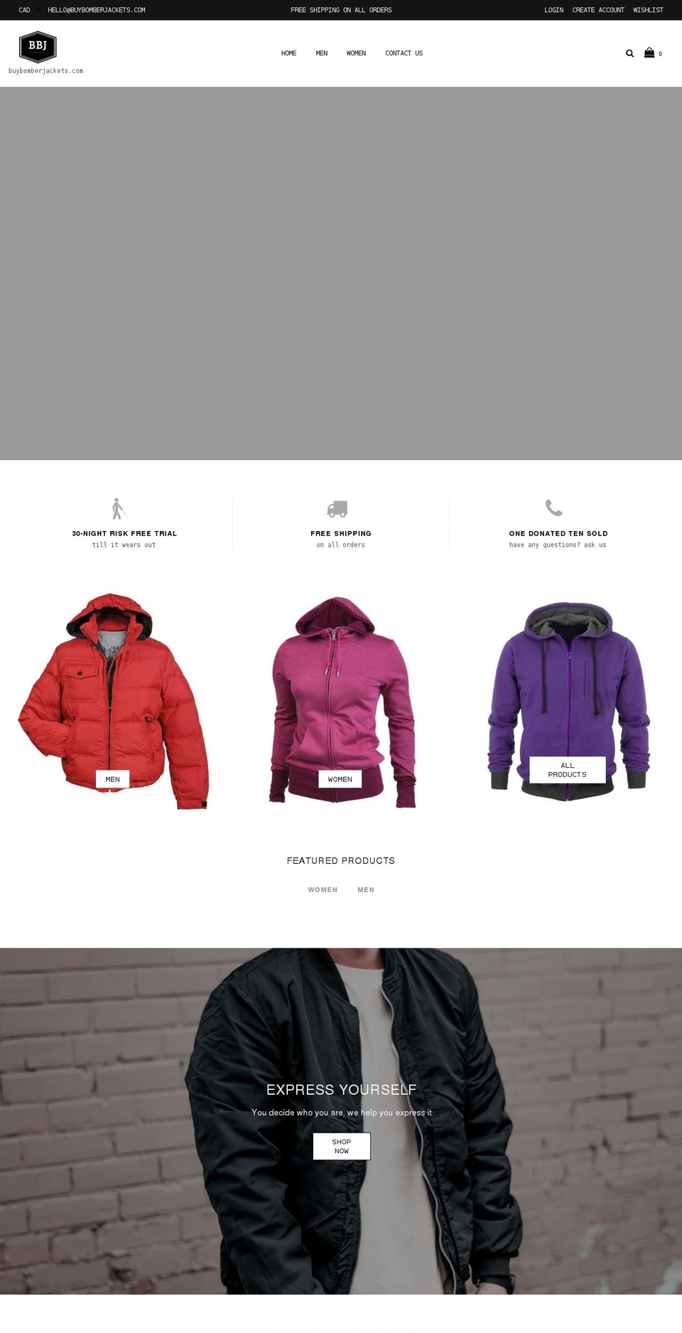 belle-demo-full-width Shopify theme site example buybomberjackets.com