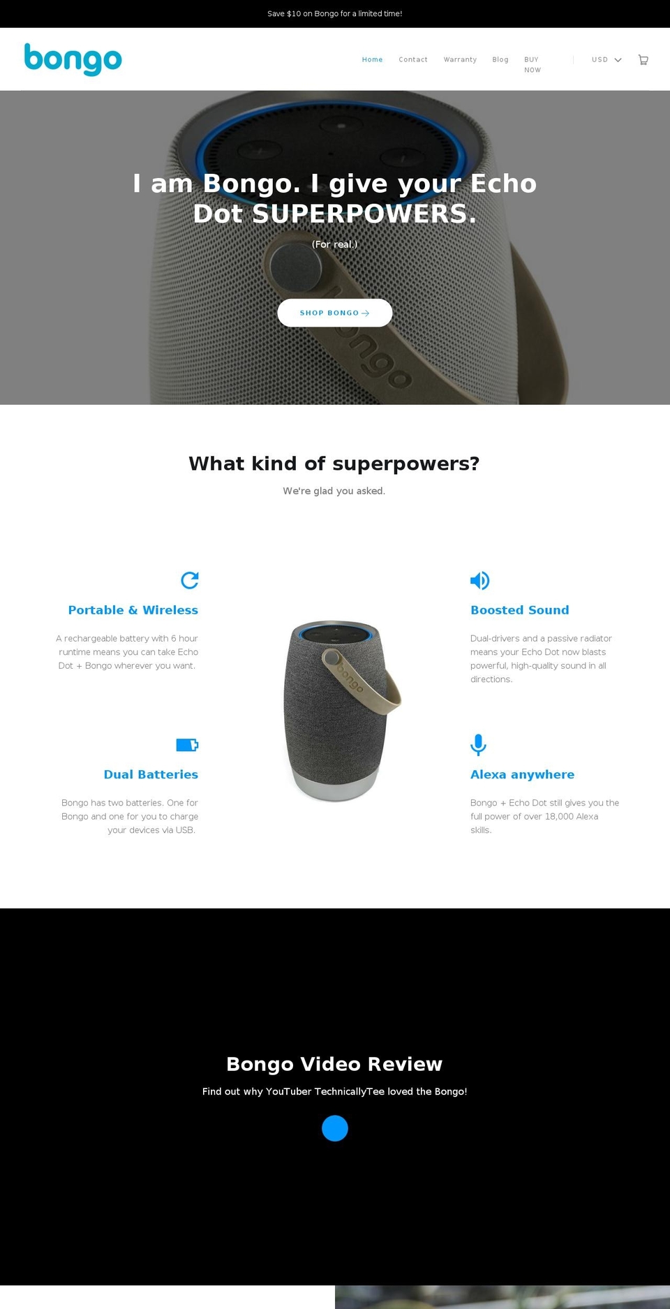 buybongo.com — Shopify storefront screenshot