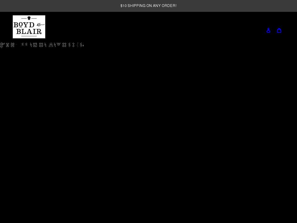 buyboydandblair.com shopify website screenshot