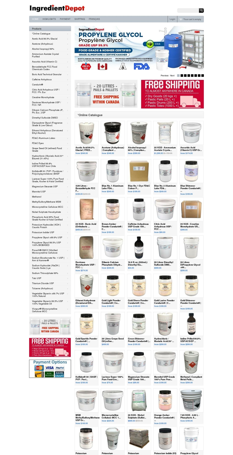 buycaffeine.ca shopify website screenshot