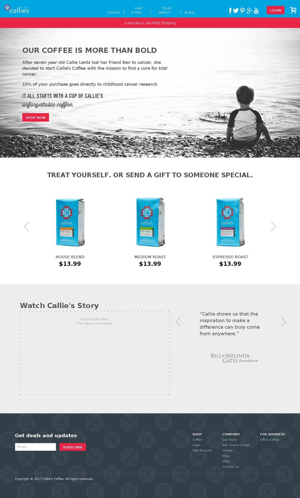 buycallies.com shopify website screenshot