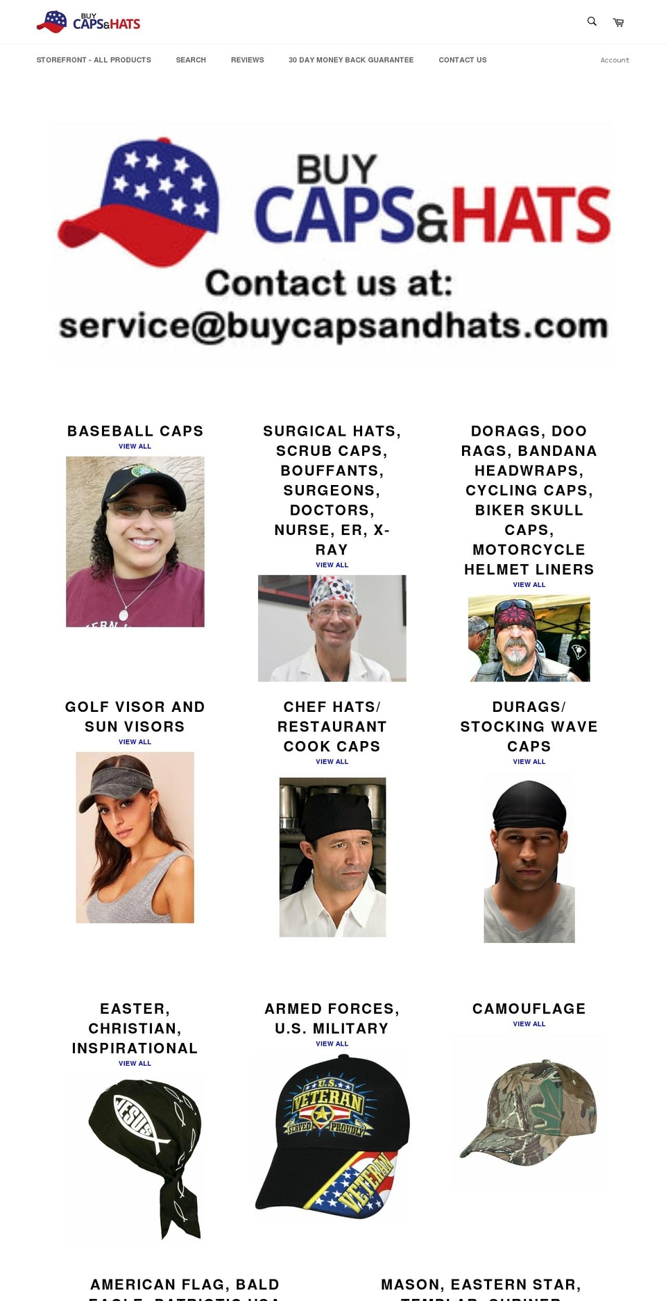 buycapsandhats.com shopify website screenshot