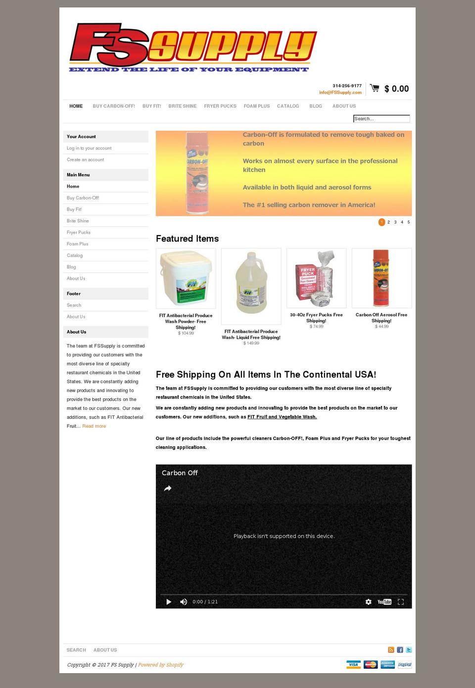 buycarbonoff.com shopify website screenshot