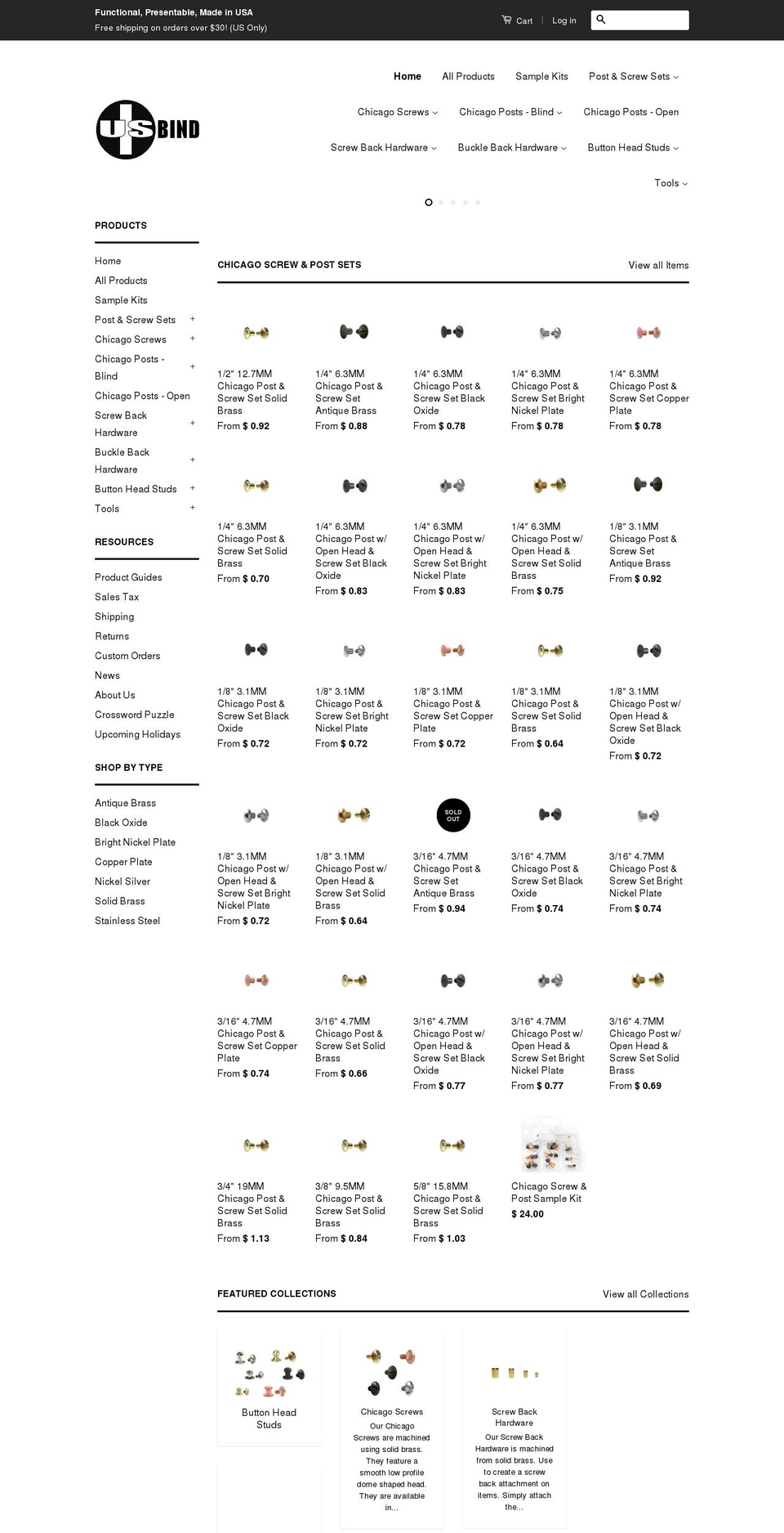 buychicagoposts.com — Shopify storefront screenshot