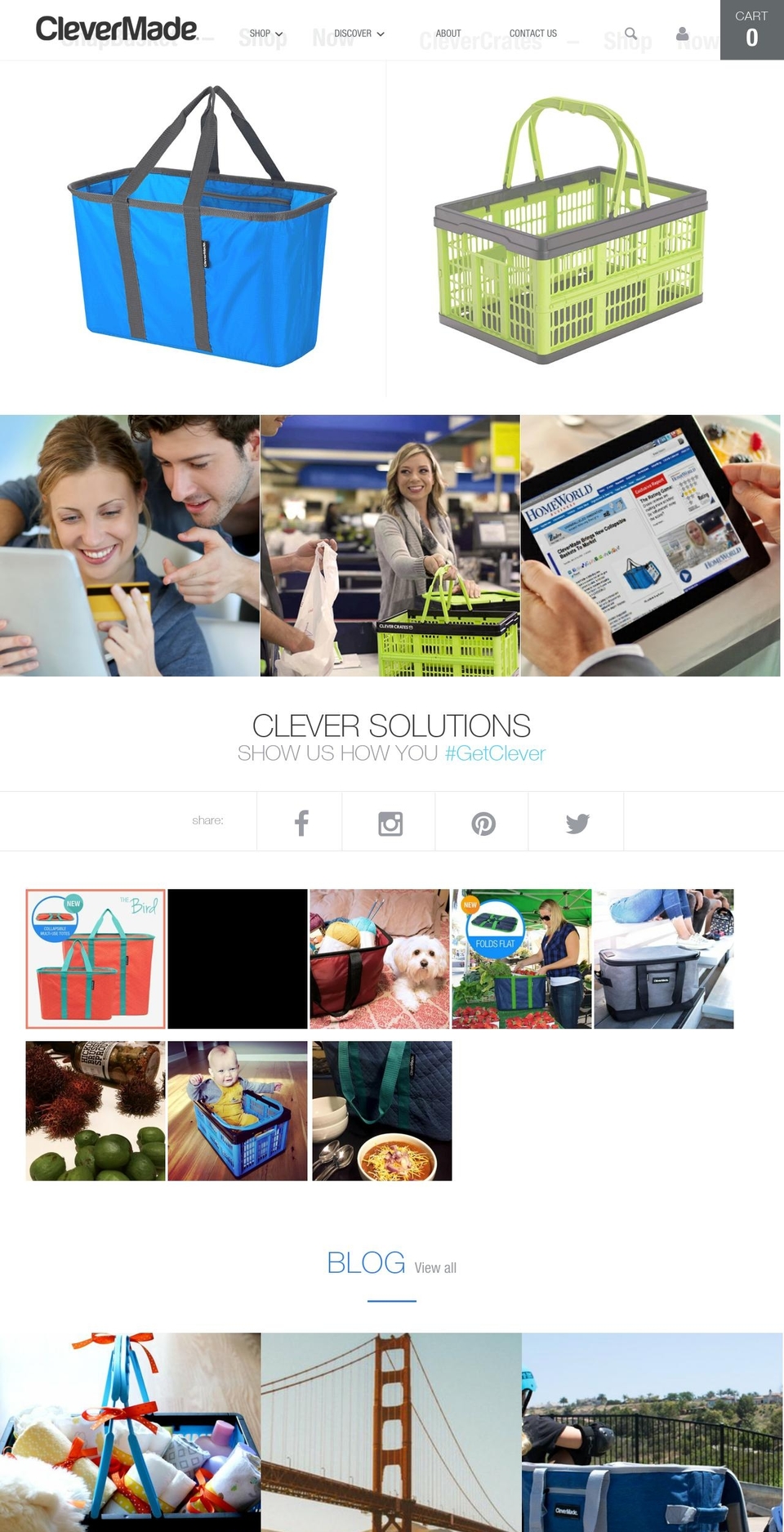 buyclevercrates.com shopify website screenshot