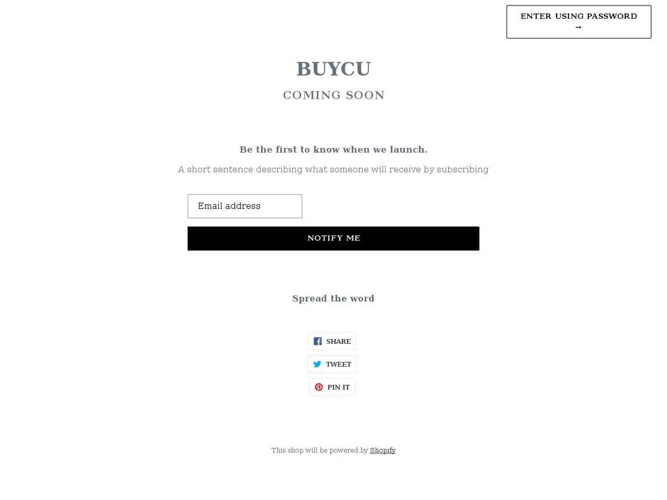 buycu.shop shopify website screenshot