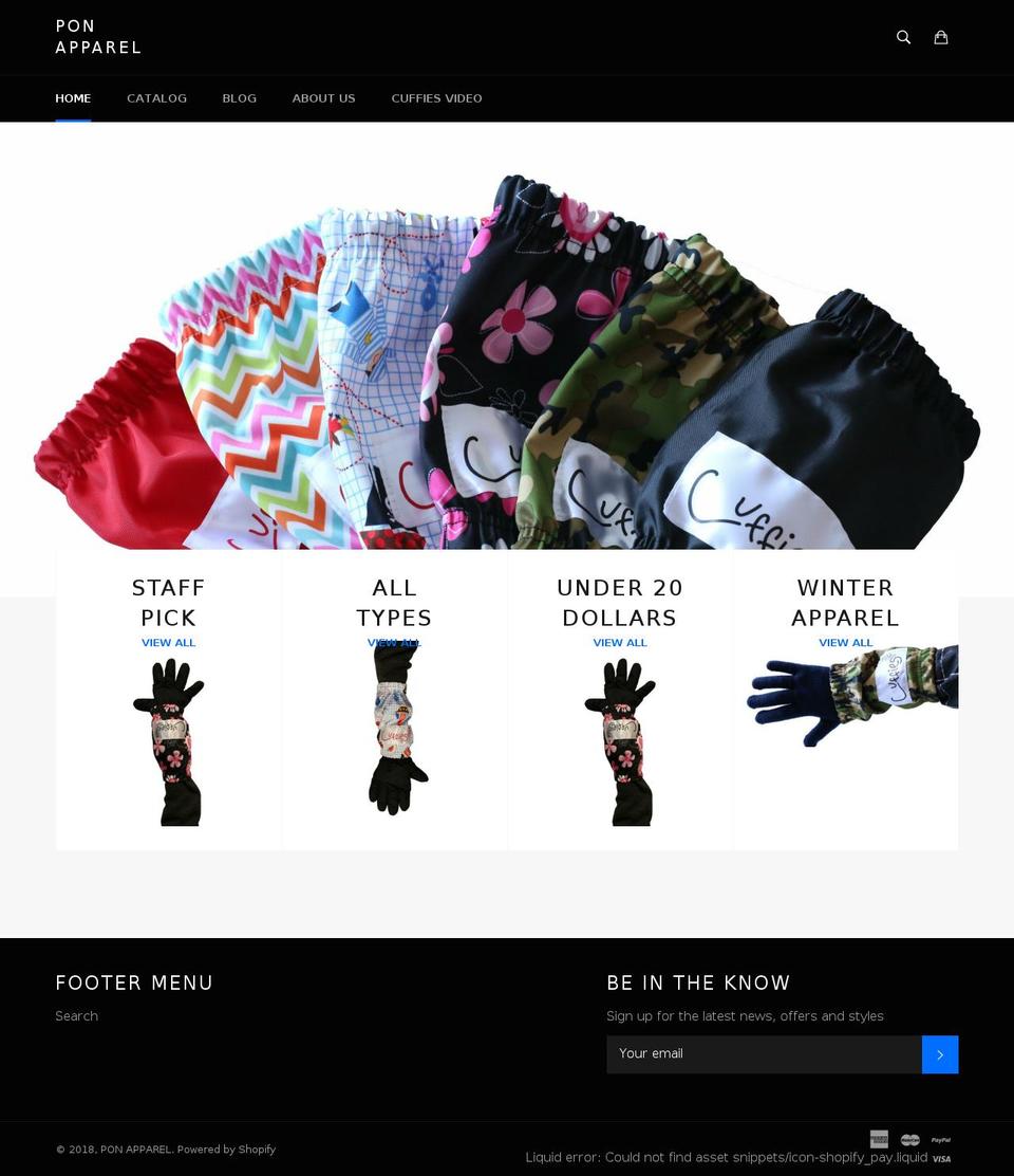buycuffies.com — Shopify storefront screenshot