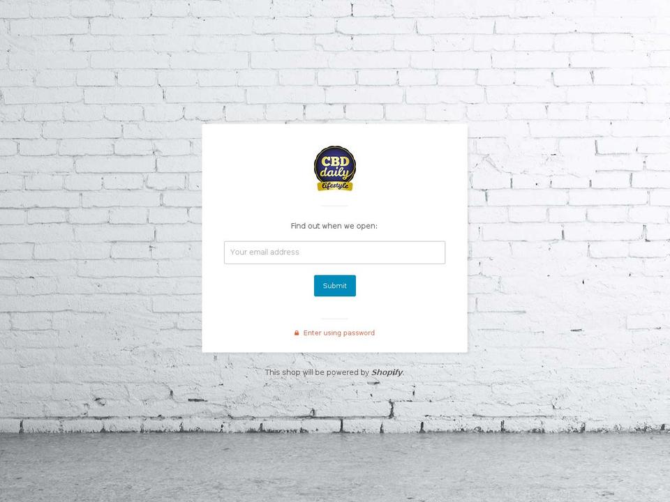 buydailycbd.com shopify website screenshot