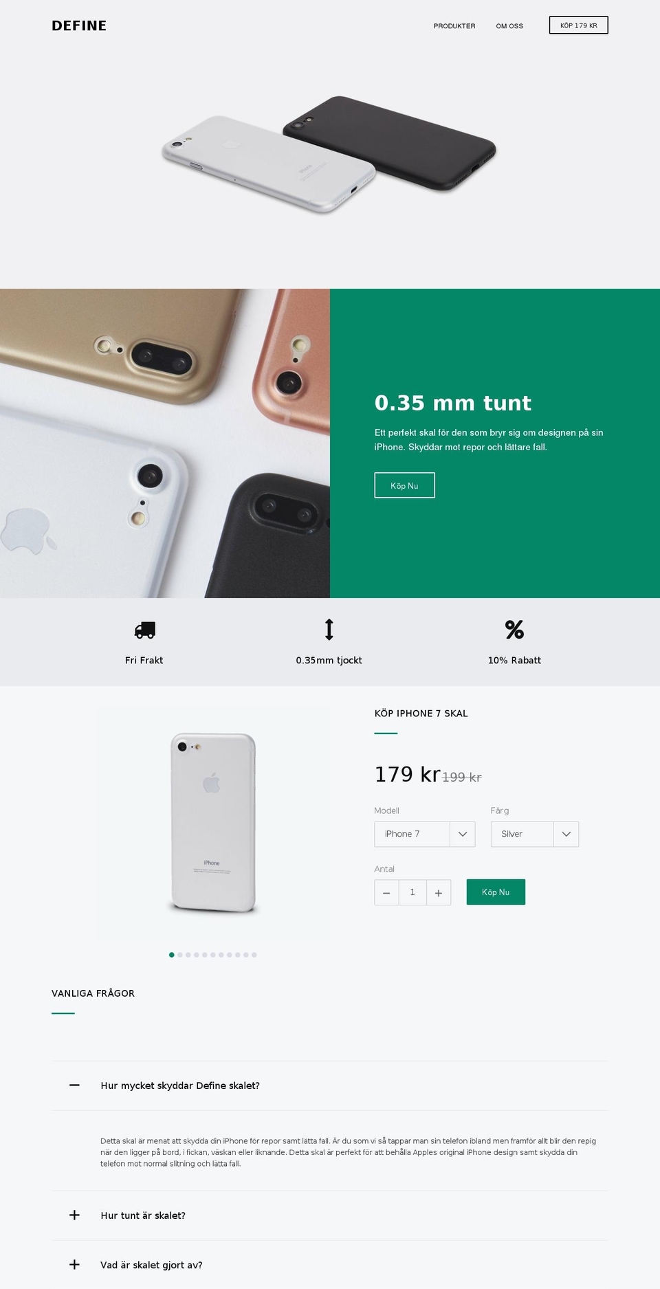 buydefine.com shopify website screenshot