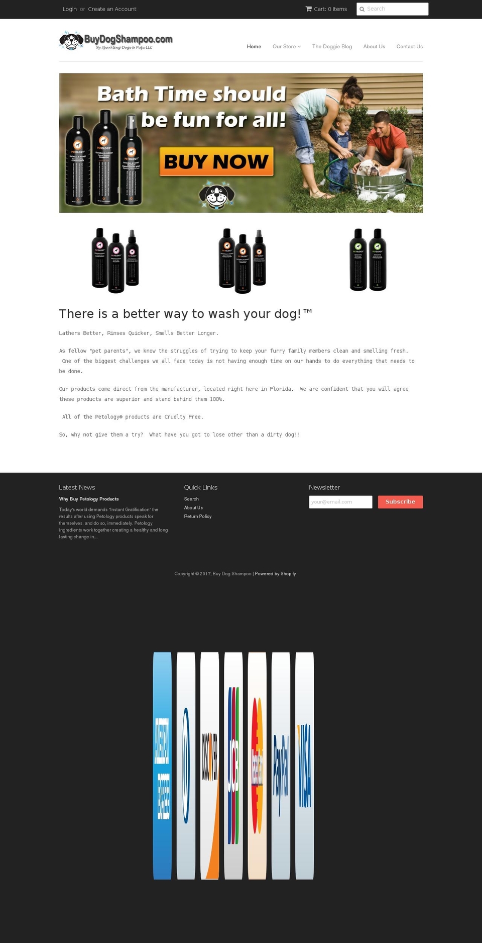 buydogshampoo.com shopify website screenshot