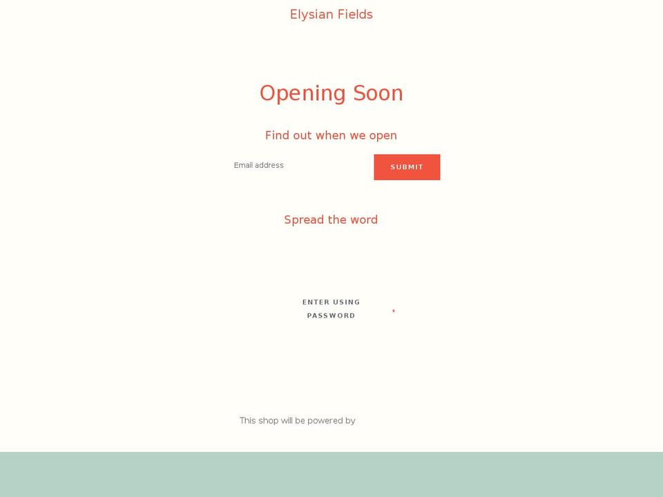 buyelysian.com — Shopify storefront screenshot