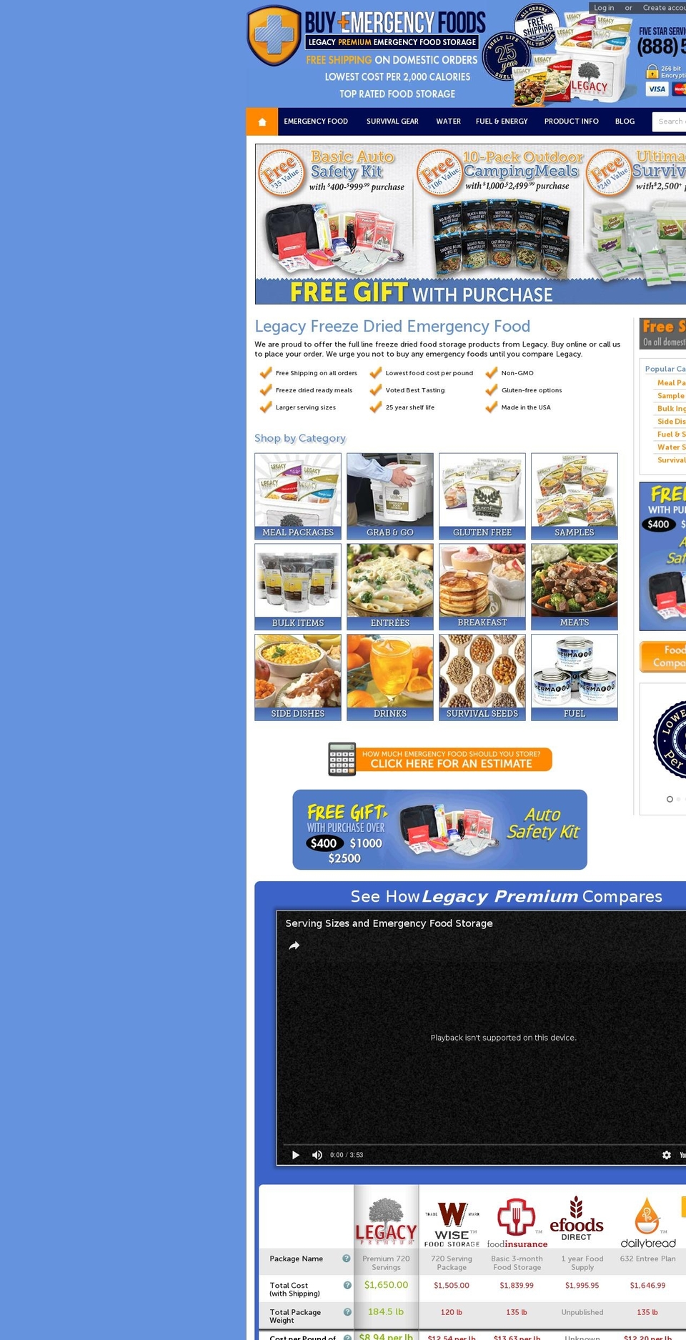 Buyemergencyfoods-Theme (Live 12\/01\/2016) Shopify theme site example buyemergencyfoods.com