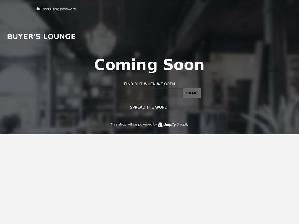 buyerslounge.net shopify website screenshot