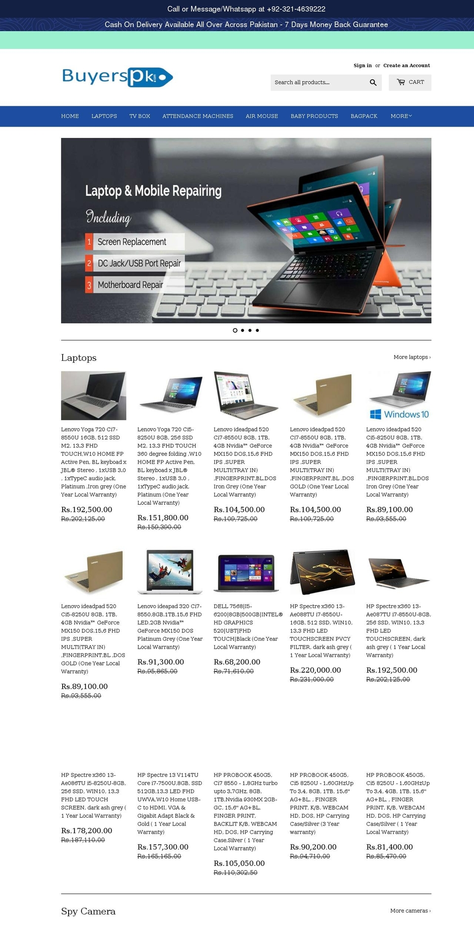 buyerspk.com shopify website screenshot