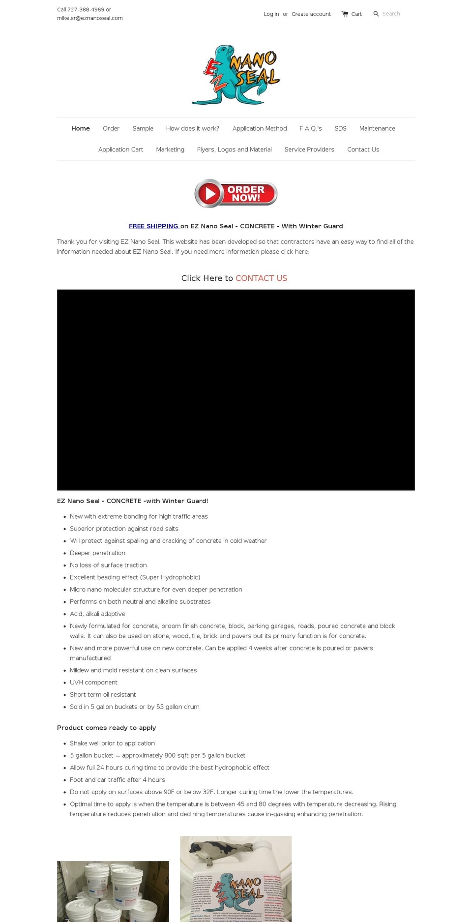 buyeznanoseal.com — Shopify storefront screenshot
