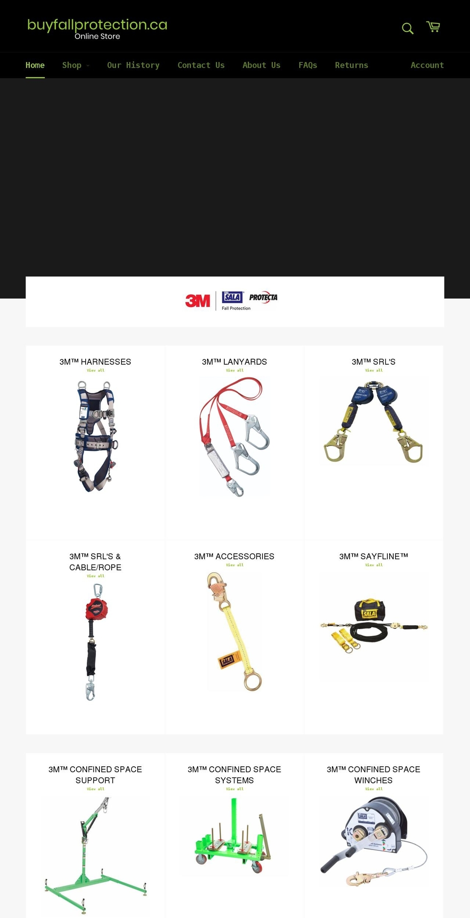 buyfallprotection.ca shopify website screenshot