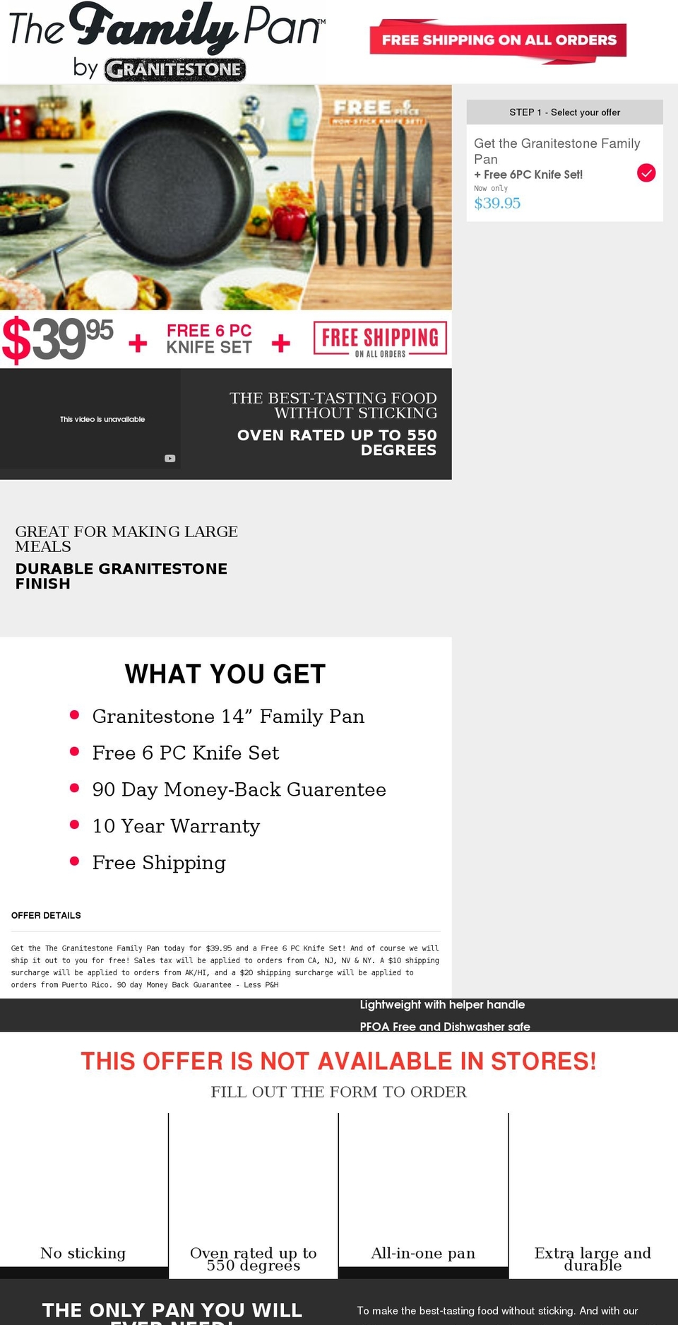 buyfamilypan.com shopify website screenshot