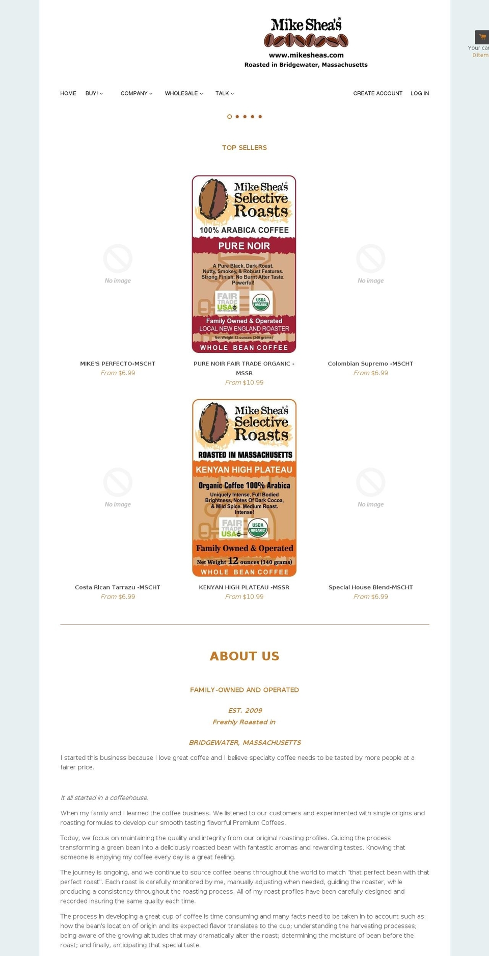 buyfreshcoffeenow.com shopify website screenshot
