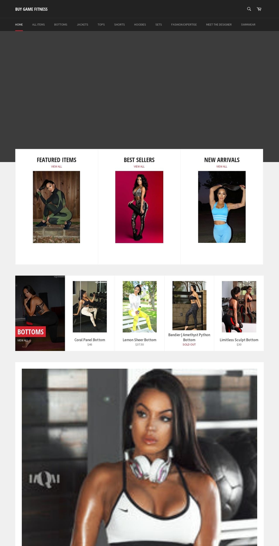 buygamefitness.com — Shopify storefront screenshot