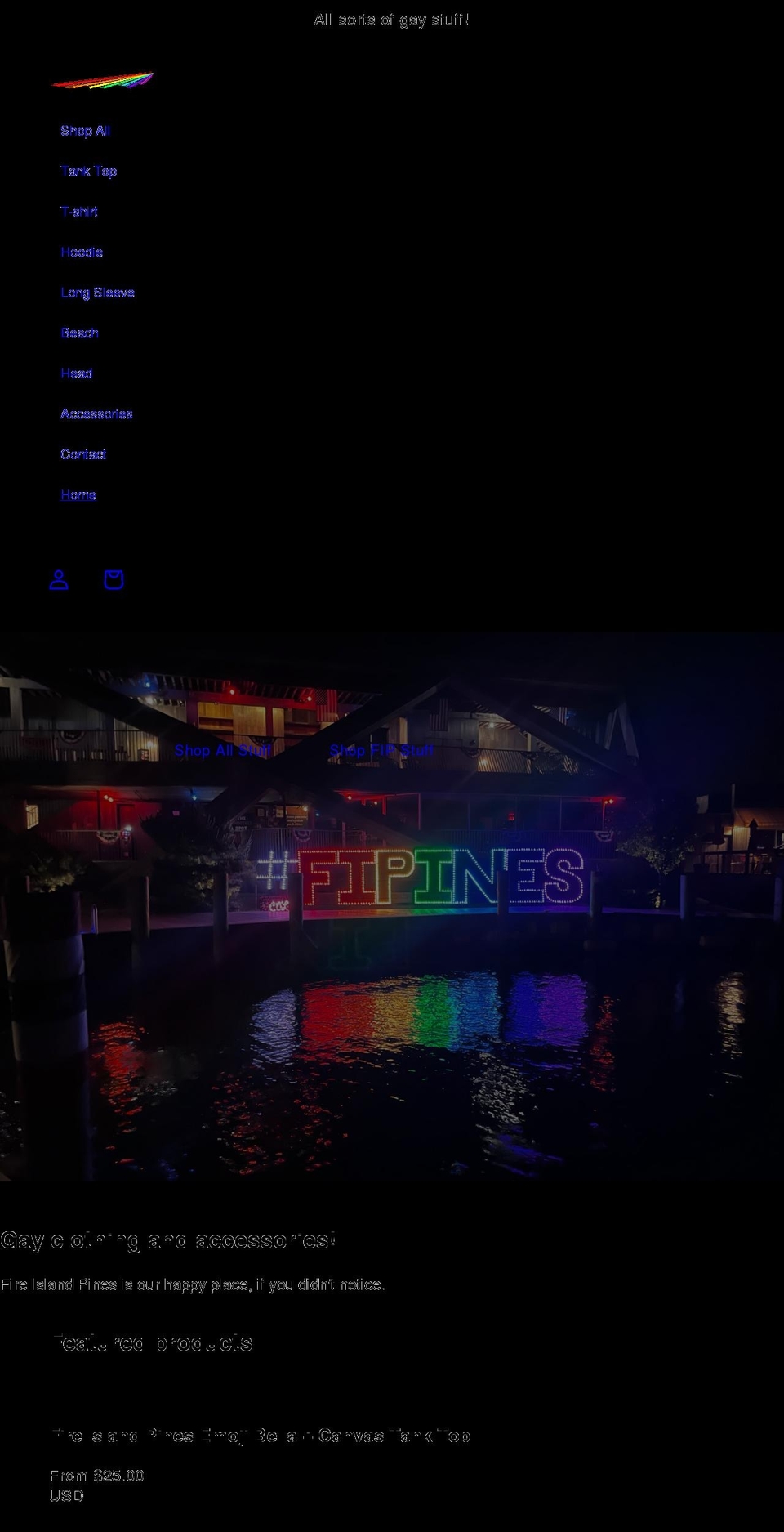buygaystuff.com shopify website screenshot