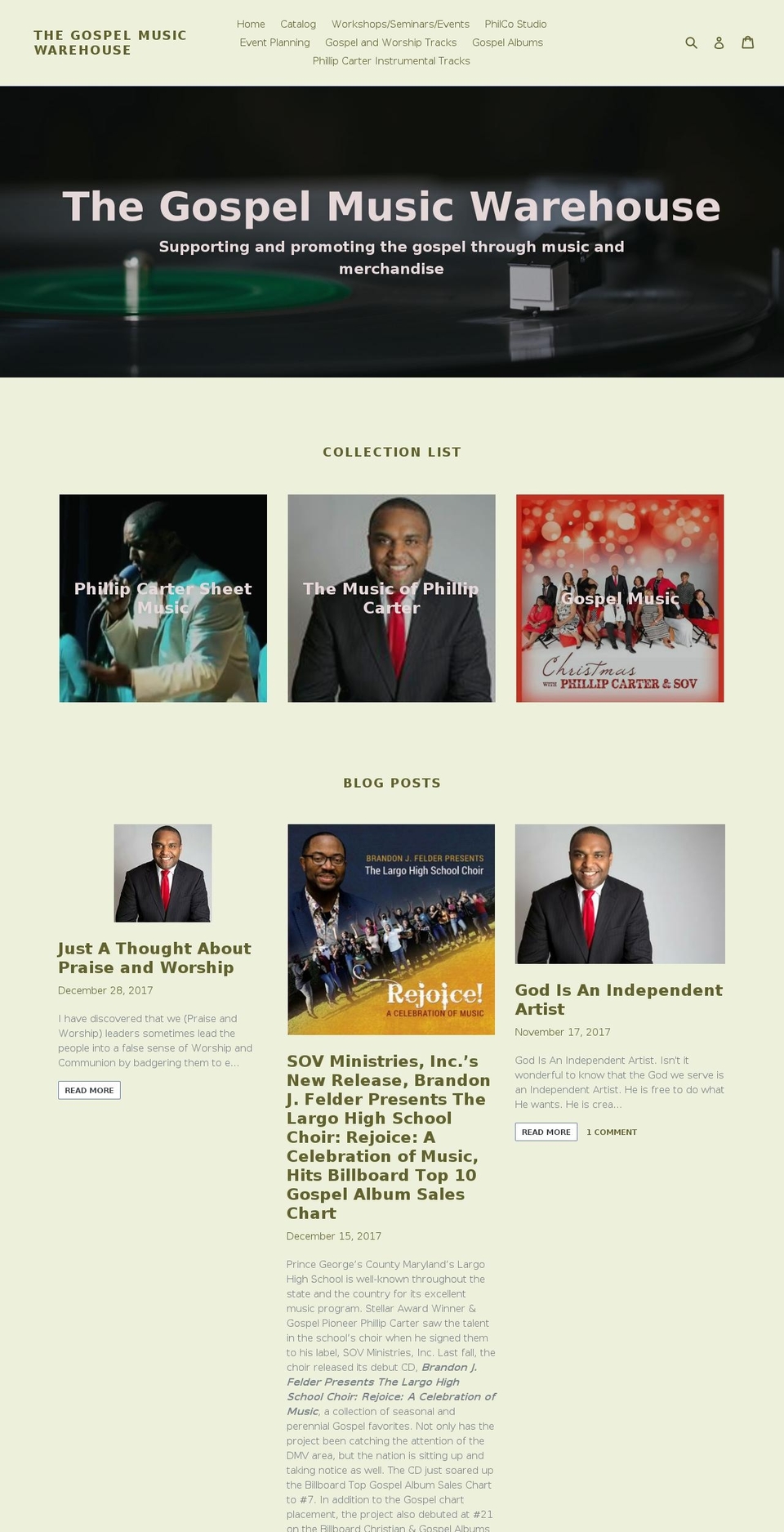 buygospel.com shopify website screenshot