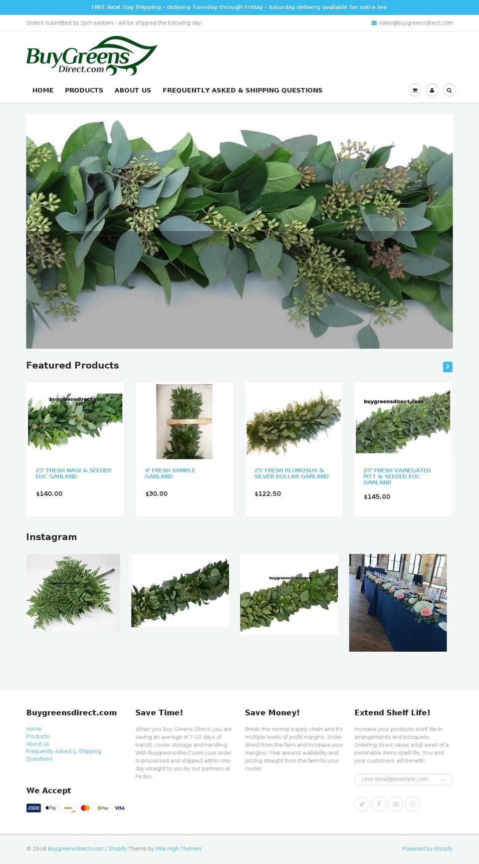 buygreensdirect.com — Shopify storefront screenshot