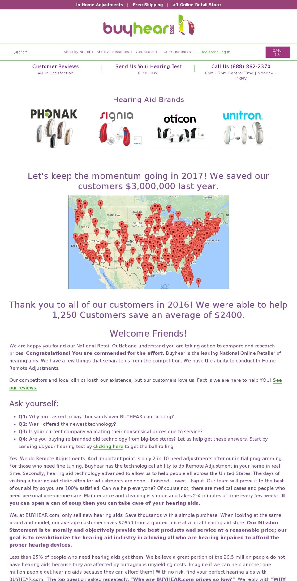 buyhear.com shopify website screenshot