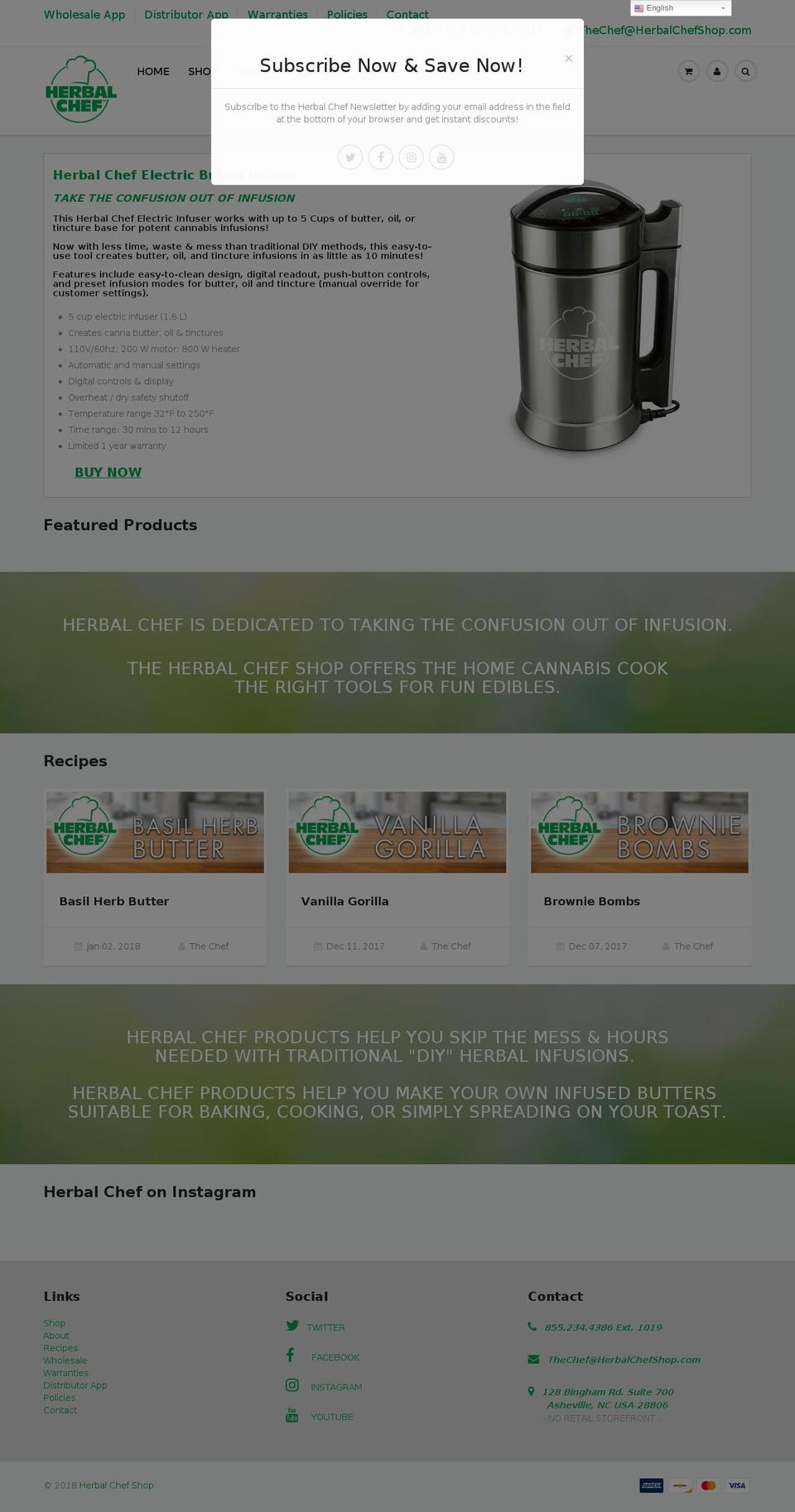 buyherbalchef.com — Shopify storefront screenshot
