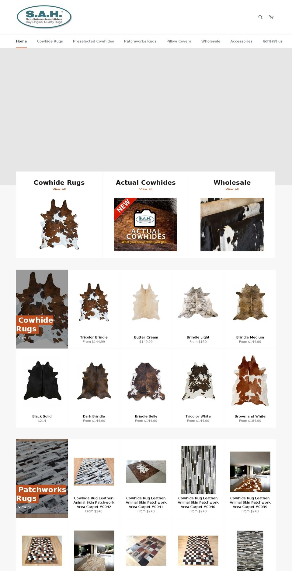 buyhidesnow.com — Shopify storefront screenshot
