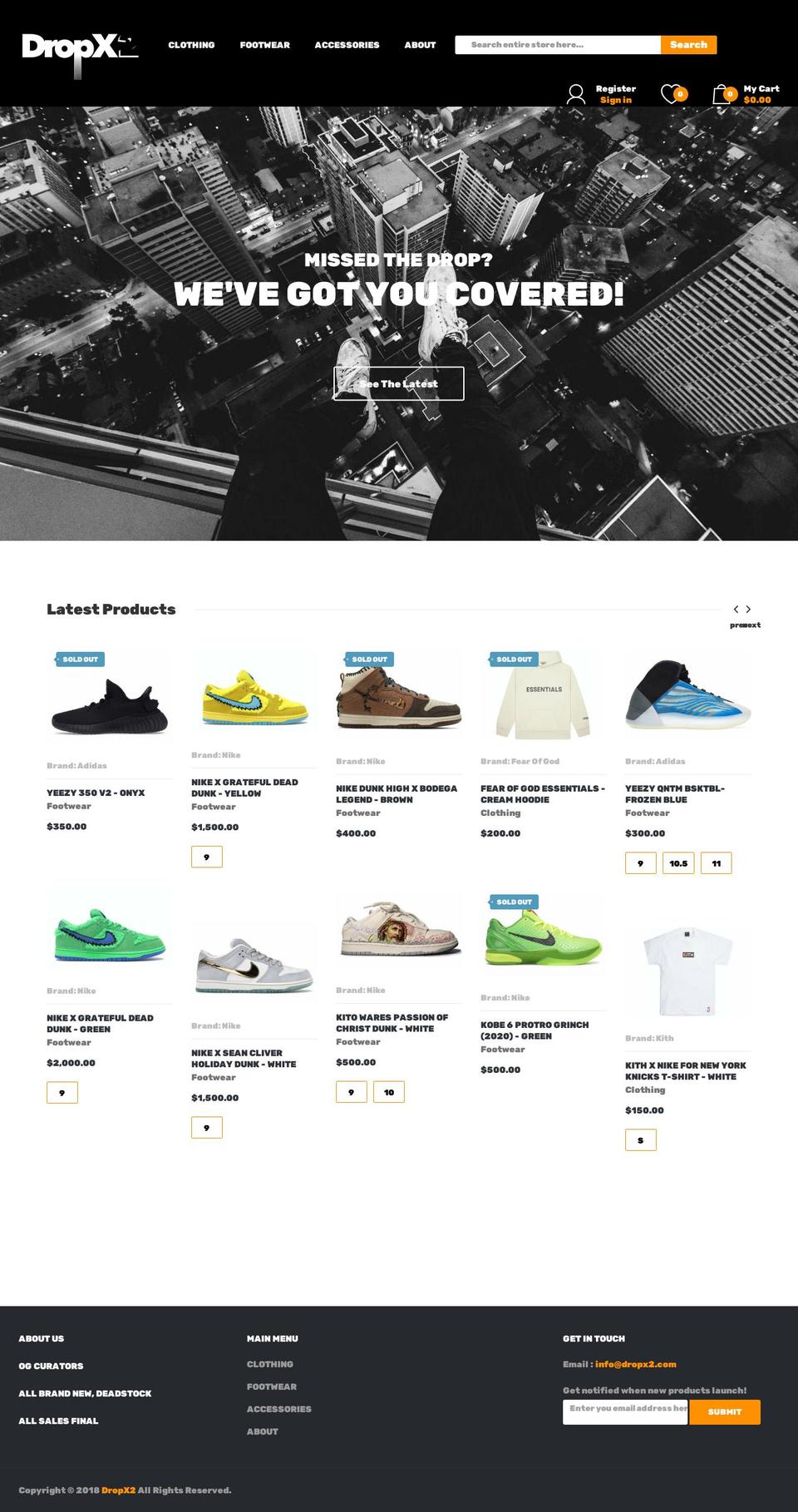 buyhypegear.com — Shopify storefront screenshot