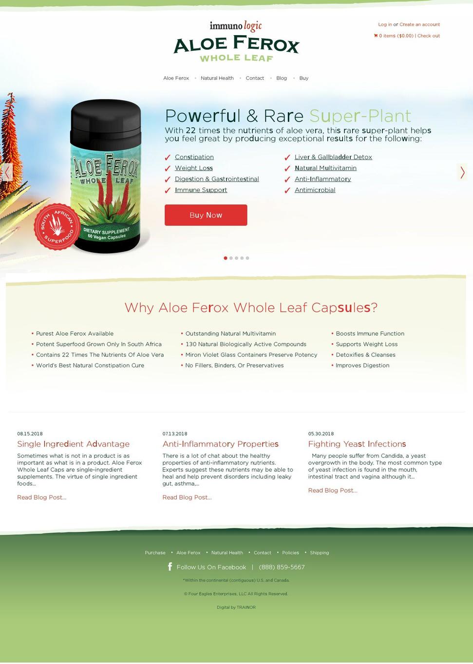 Whole Leaf Blog Shopify theme site example buyimmunologic.com