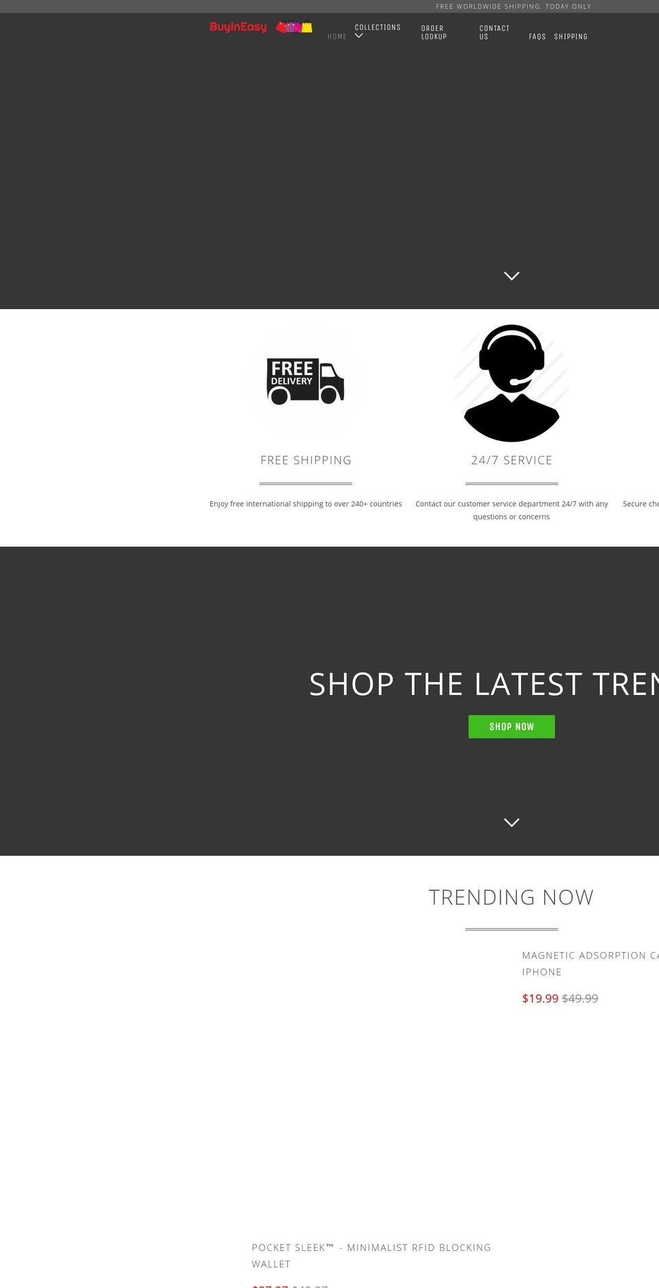 buyineasy.com — Shopify storefront screenshot