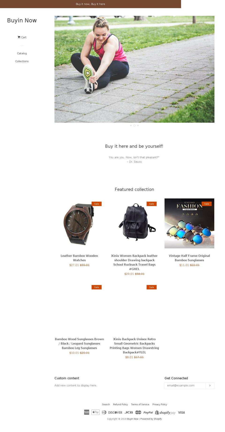 buyingnow.org shopify website screenshot