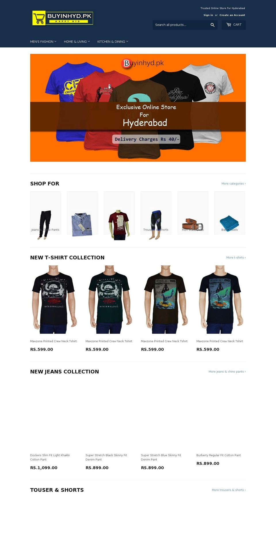 buyinhyd.pk shopify website screenshot