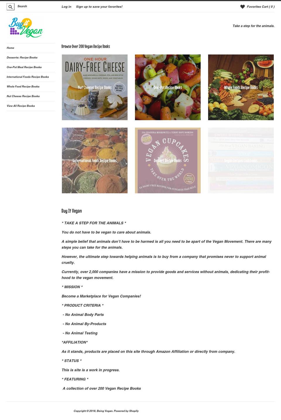 buyitvegan.com — Shopify storefront screenshot