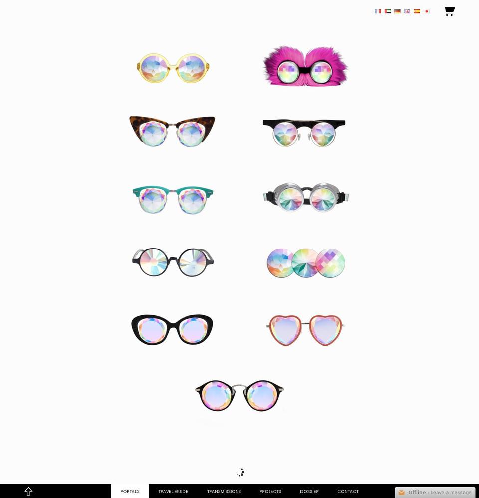 buykaleidoscopeglasses.com shopify website screenshot