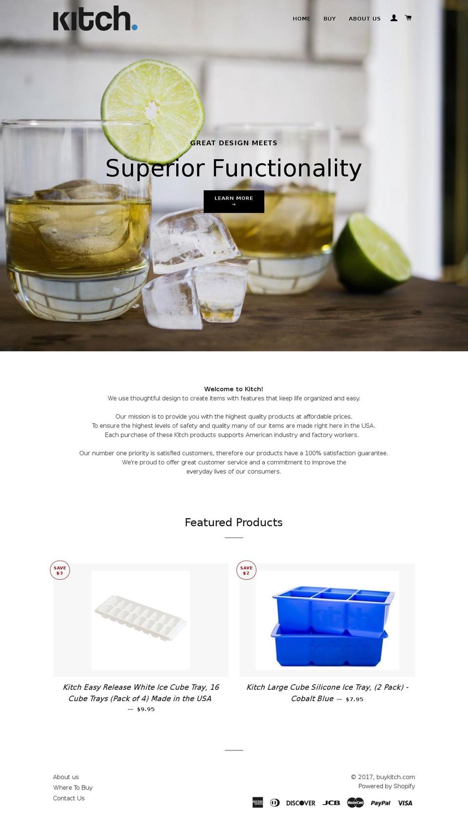 buykitch.com shopify website screenshot