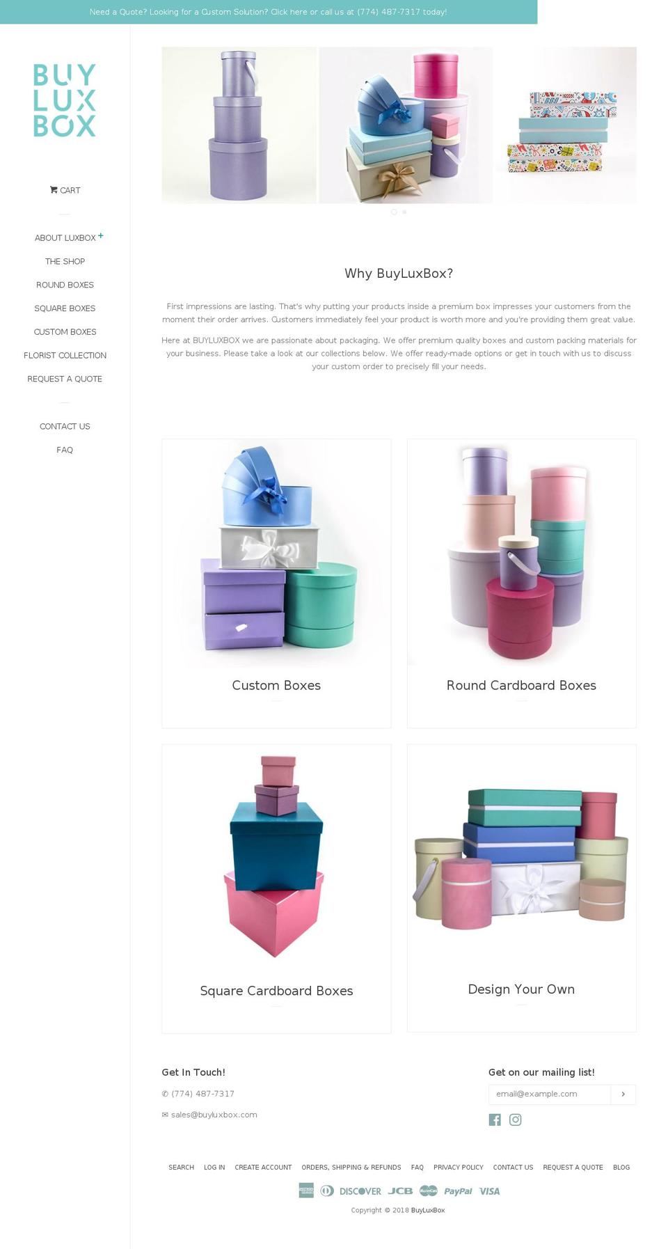 buyluxbox.com — Shopify storefront screenshot
