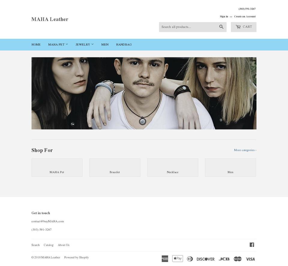 buymaha.com — Shopify storefront screenshot
