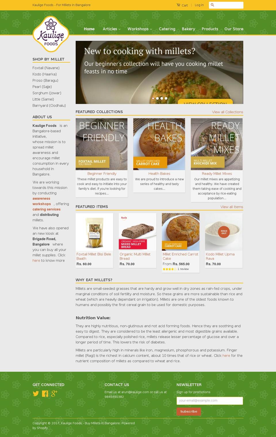 buymillets.net shopify website screenshot