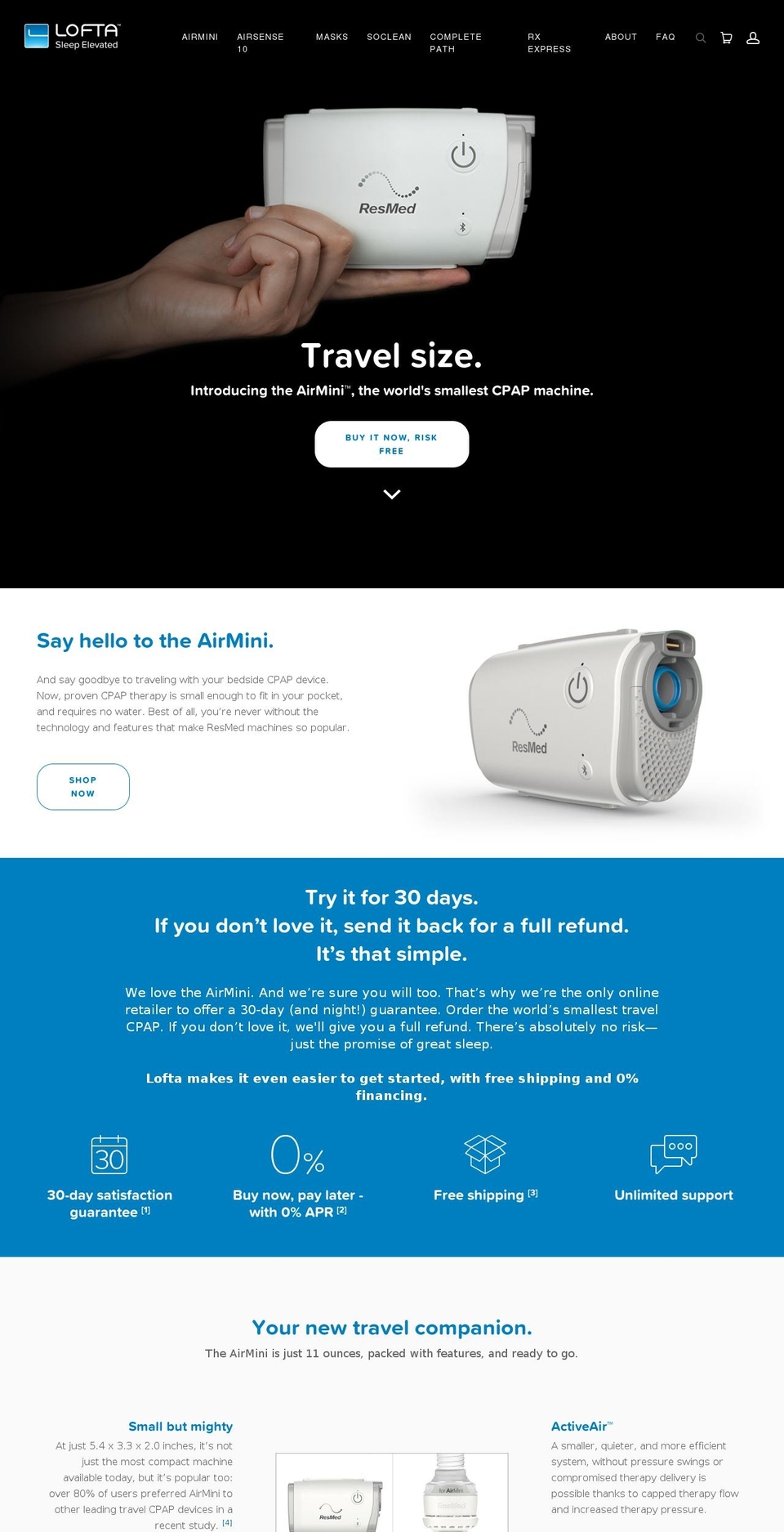 buyminicpap.com — Shopify storefront screenshot