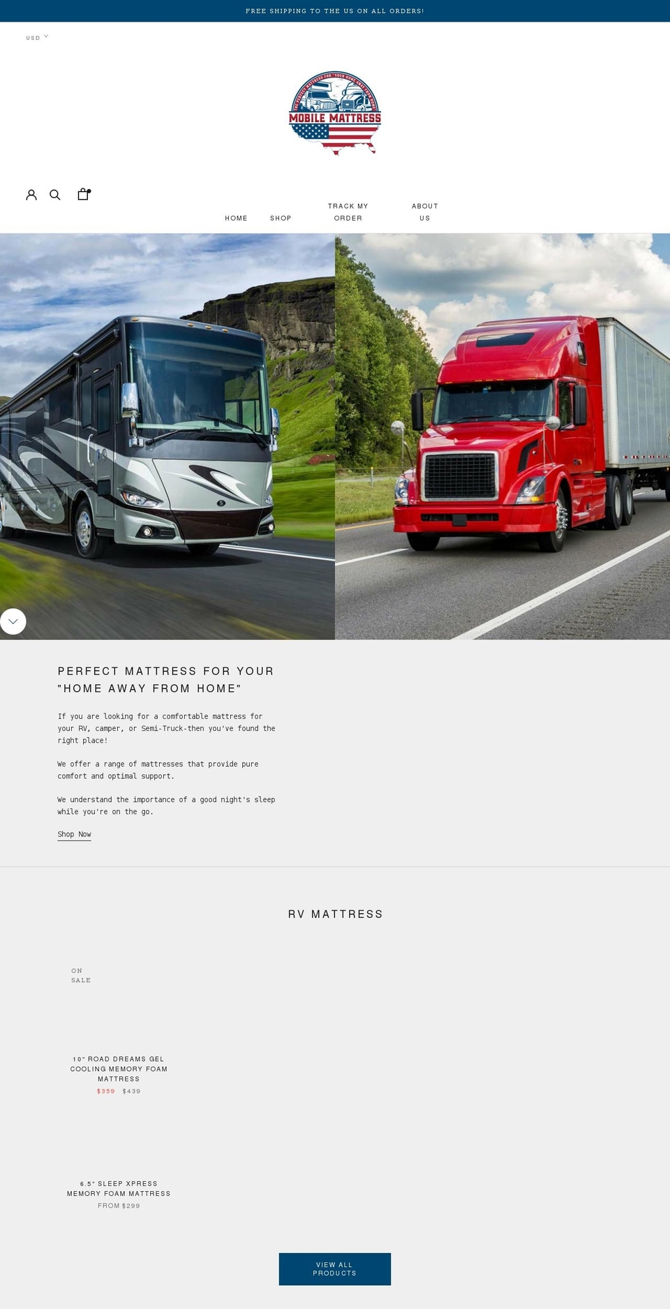 buymobilemattress.com shopify website screenshot