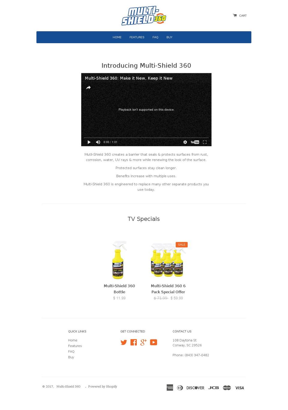 buymultishield.com shopify website screenshot