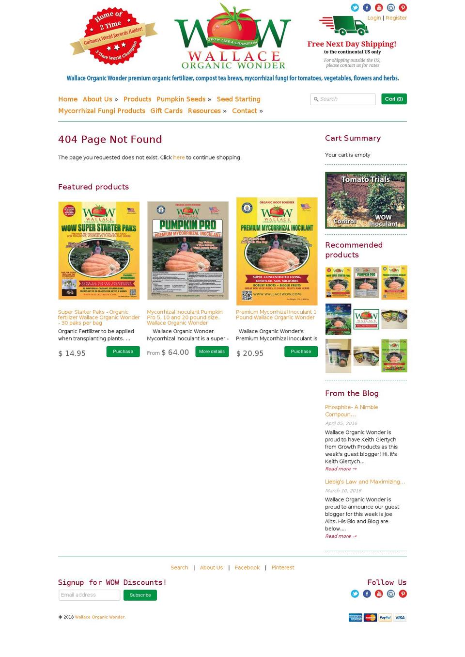 buymycorrhizae.com — Shopify storefront screenshot