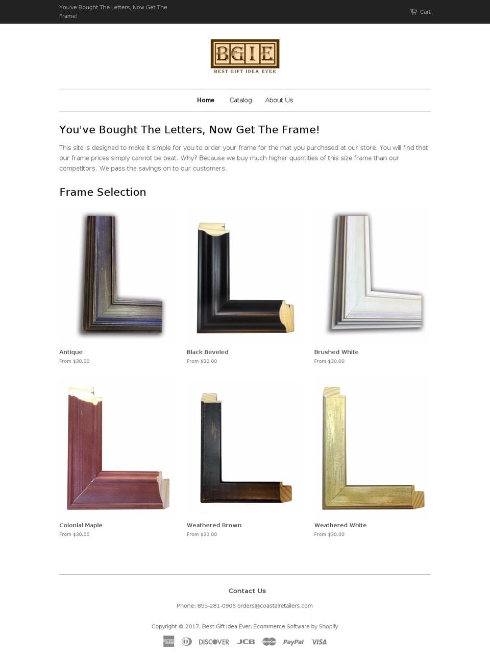 buymyframe.com shopify website screenshot