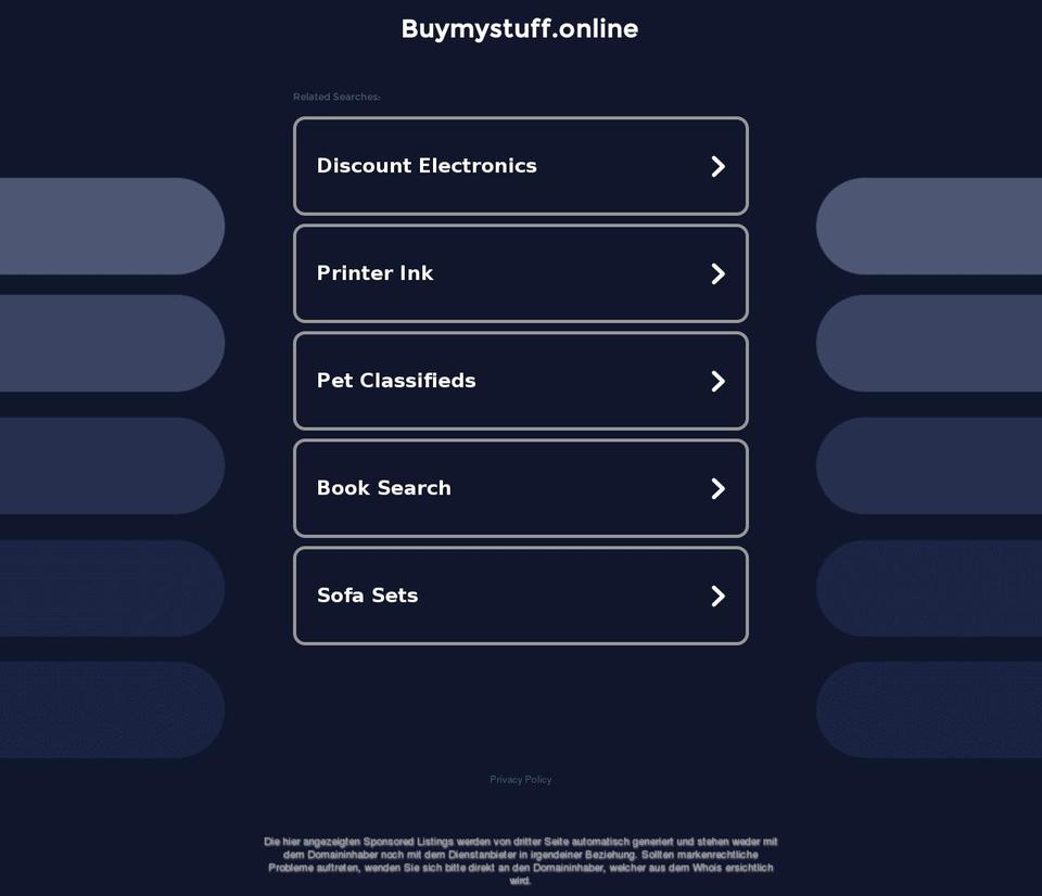 buymystuff.online shopify website screenshot