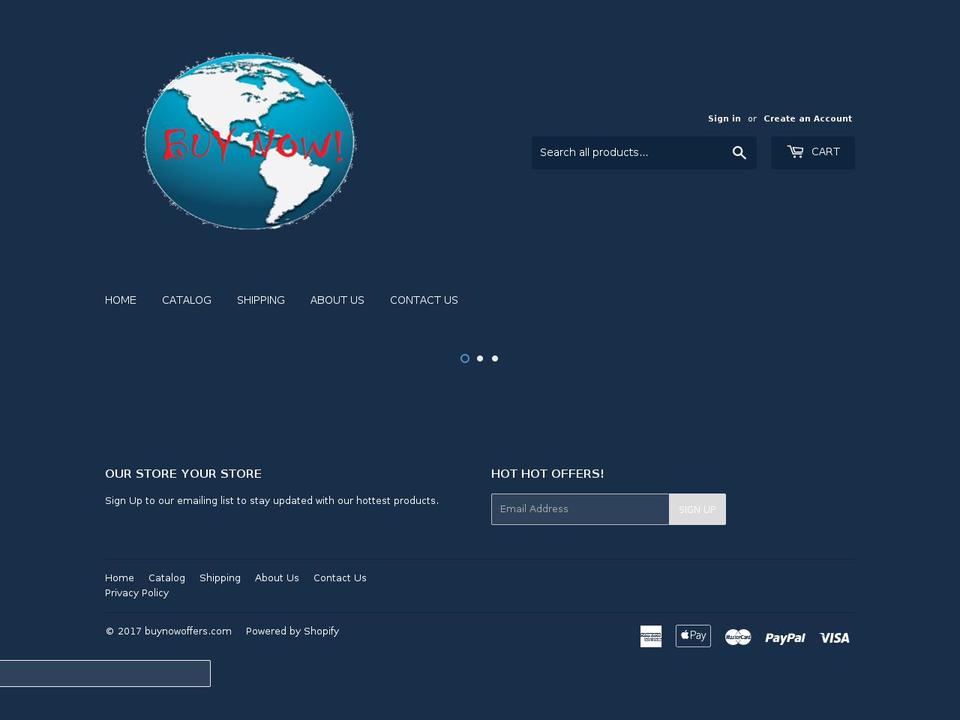buynowoffers.com shopify website screenshot