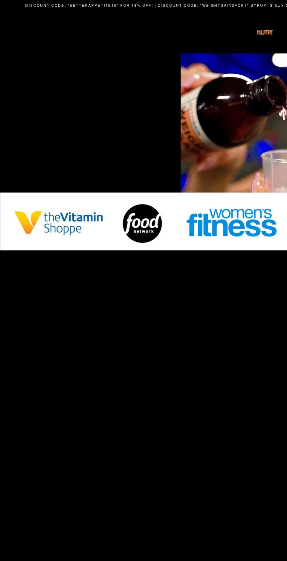 buynutrigain.com shopify website screenshot