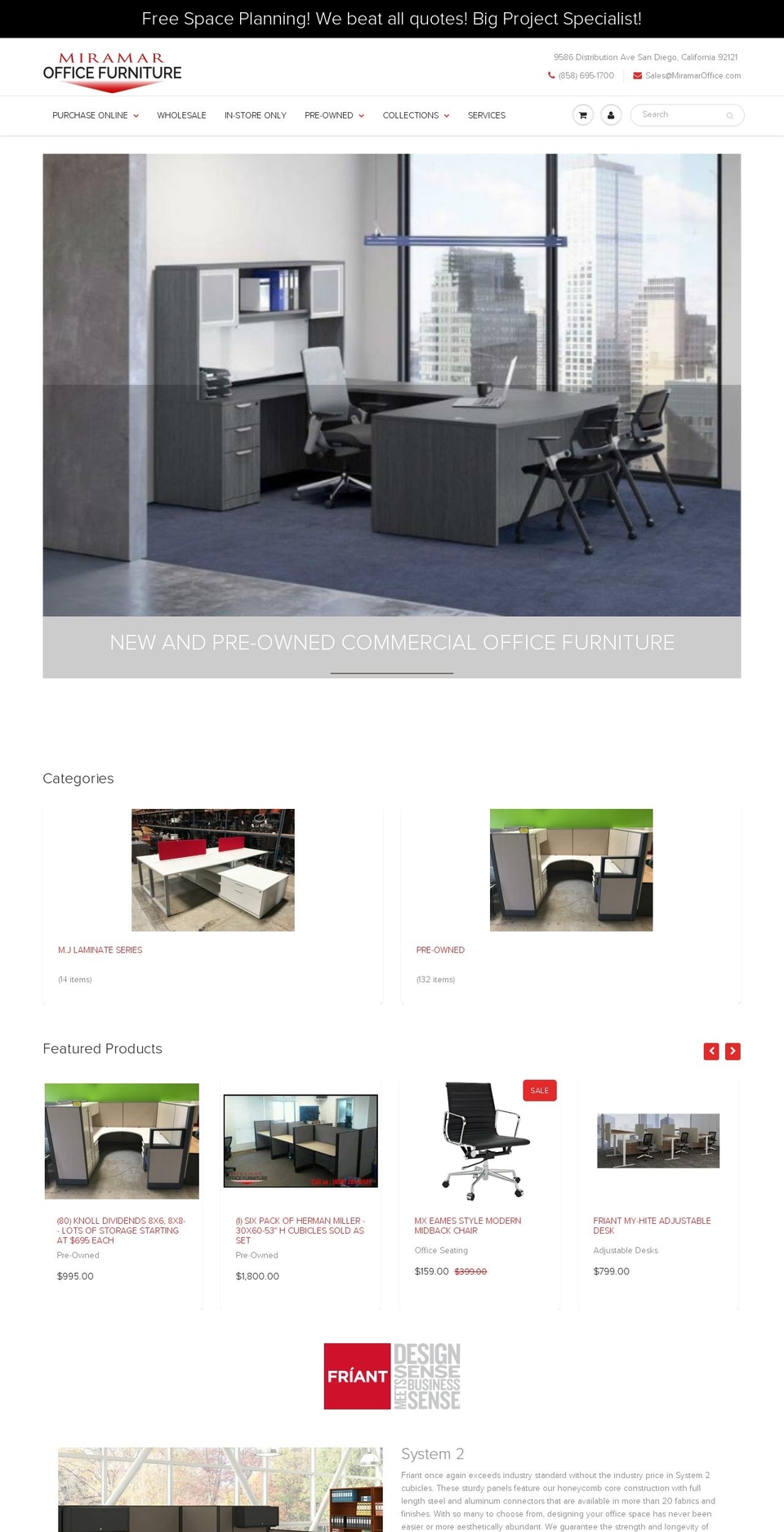 Miramar Office 2 - ShowTime Shopify theme site example buyofficestuff.com